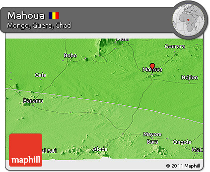 Political Panoramic Map of Mahoua
