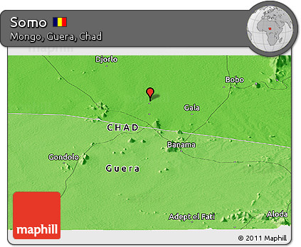 Political Panoramic Map of Somo