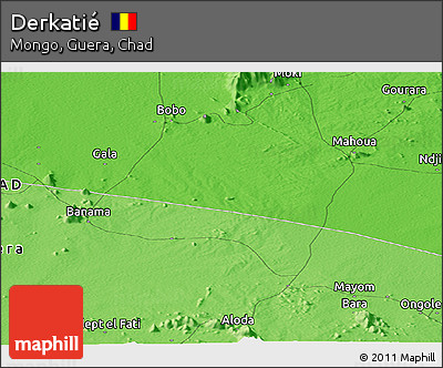 Political Panoramic Map of Derkatié