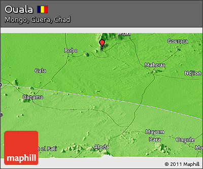 Political Panoramic Map of Ouala