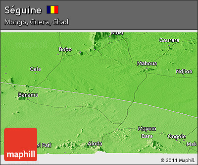 Political Panoramic Map of Séguine