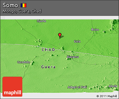 Political Panoramic Map of Somo