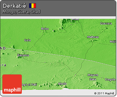 Political Panoramic Map of Derkatié