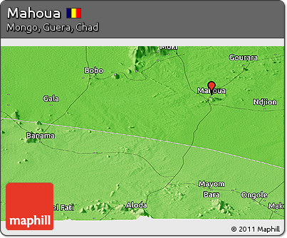 Political Panoramic Map of Mahoua