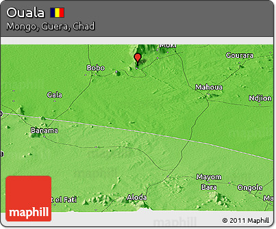 Political Panoramic Map of Ouala