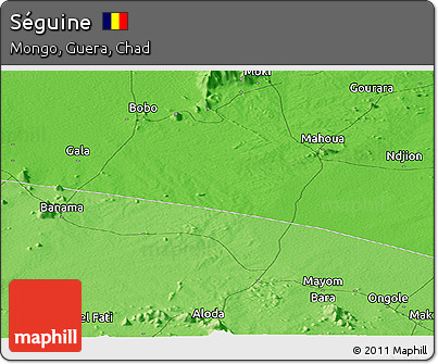 Political Panoramic Map of Séguine