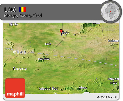 Satellite Panoramic Map of Lété