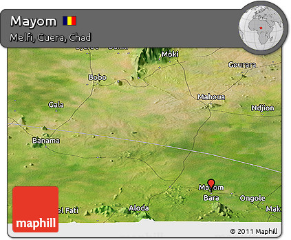 Satellite Panoramic Map of Mayom