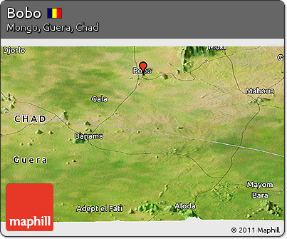 Satellite Panoramic Map of Bobo