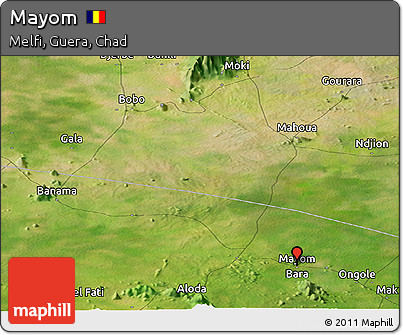 Satellite Panoramic Map of Mayom