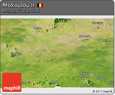 Satellite Panoramic Map of Mokoulou II