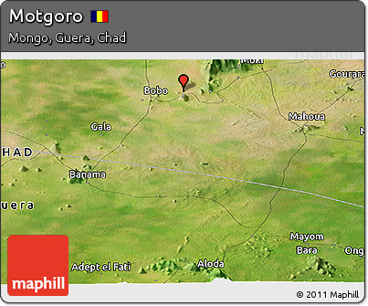 Satellite Panoramic Map of Motgoro