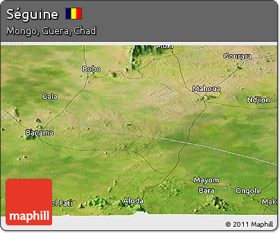 Satellite Panoramic Map of Séguine