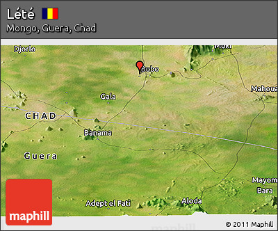 Satellite Panoramic Map of Lété