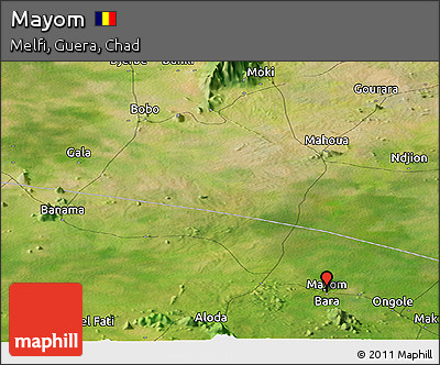 Satellite Panoramic Map of Mayom