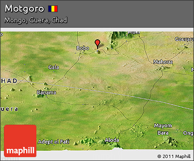 Satellite Panoramic Map of Motgoro