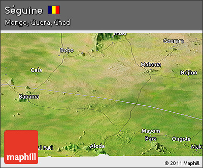 Satellite Panoramic Map of Séguine