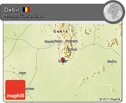 Physical 3D Map of Débir