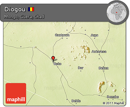 Physical 3D Map of Diogou
