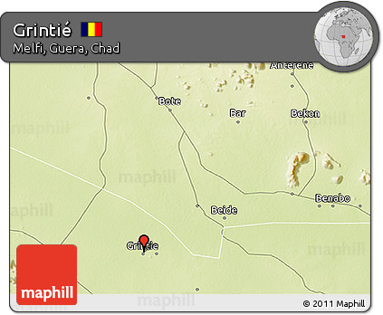 Physical 3D Map of Grintié