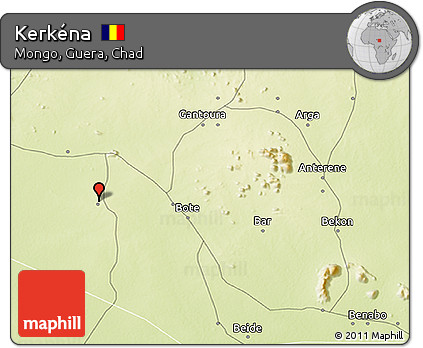 Physical 3D Map of Kerkéna