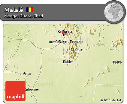 Physical 3D Map of Malalé