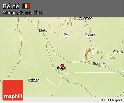 Physical 3D Map of Béidé