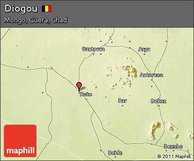 Physical 3D Map of Diogou