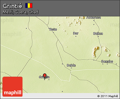 Physical 3D Map of Grintié