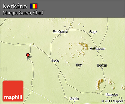 Physical 3D Map of Kerkéna