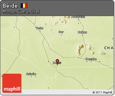 Physical 3D Map of Béidé