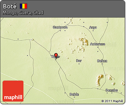 Physical 3D Map of Boté