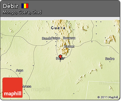Physical 3D Map of Débir