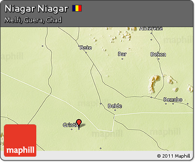 Physical 3D Map of Niagar Niagar