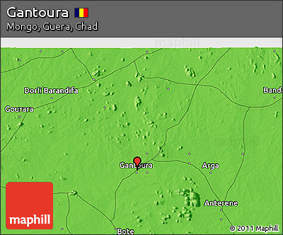 Political 3D Map of Gantoura