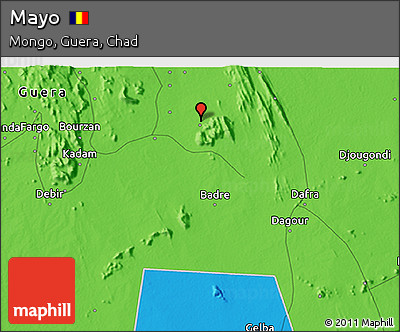 Political 3D Map of Mayo