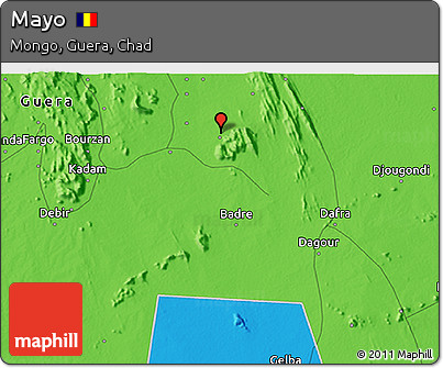 Political 3D Map of Mayo