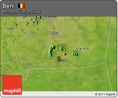 Satellite 3D Map of Béni