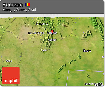 Satellite 3D Map of Bourzan