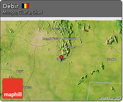 Satellite 3D Map of Débir