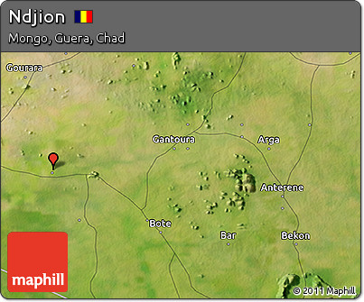 Satellite 3D Map of Ndjion