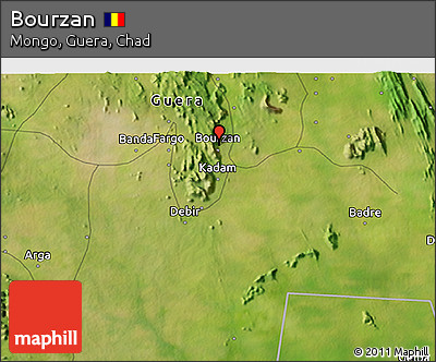 Satellite 3D Map of Bourzan