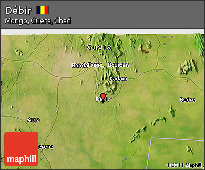 Satellite 3D Map of Débir