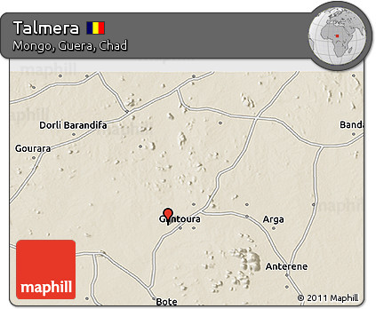 Shaded Relief 3D Map of Talmera