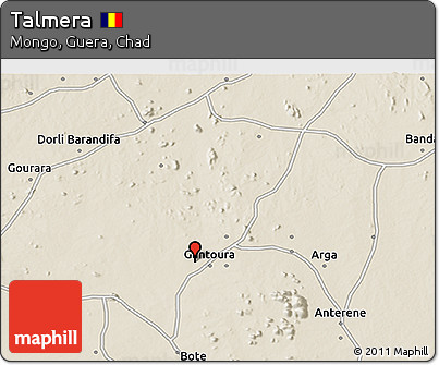Shaded Relief 3D Map of Talmera