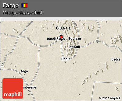 Shaded Relief 3D Map of Fargo