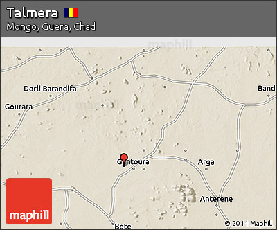 Shaded Relief 3D Map of Talmera