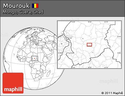 Blank Location Map of Mourouk