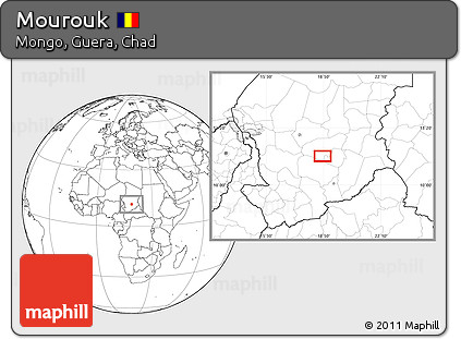Blank Location Map of Mourouk