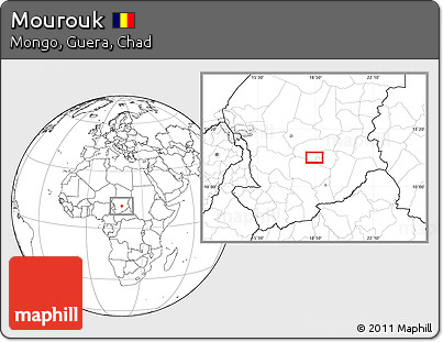 Blank Location Map of Mourouk